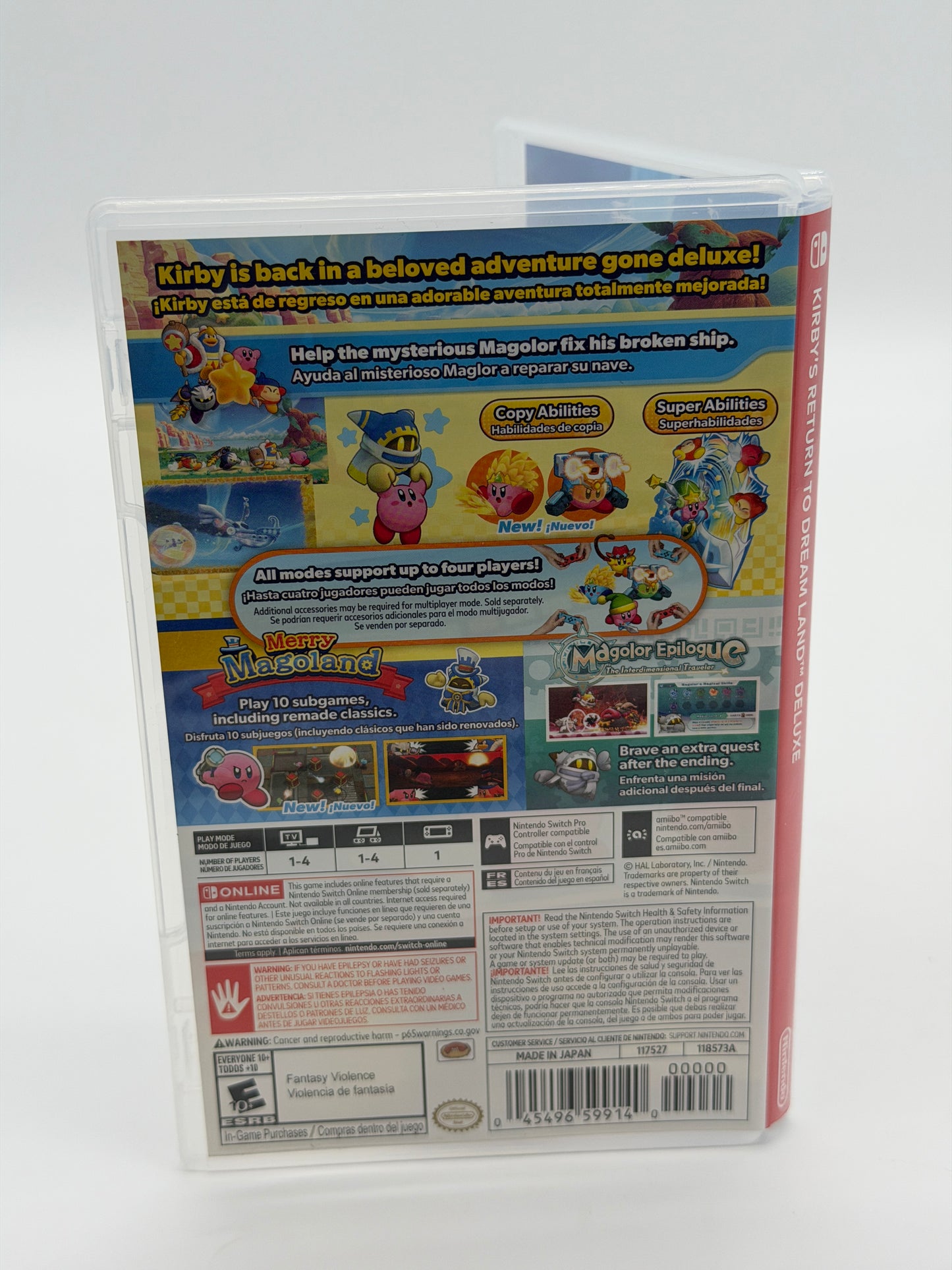 Kirby's Return to Dream Land Deluxe - Nintendo Switch - Very Good Condition