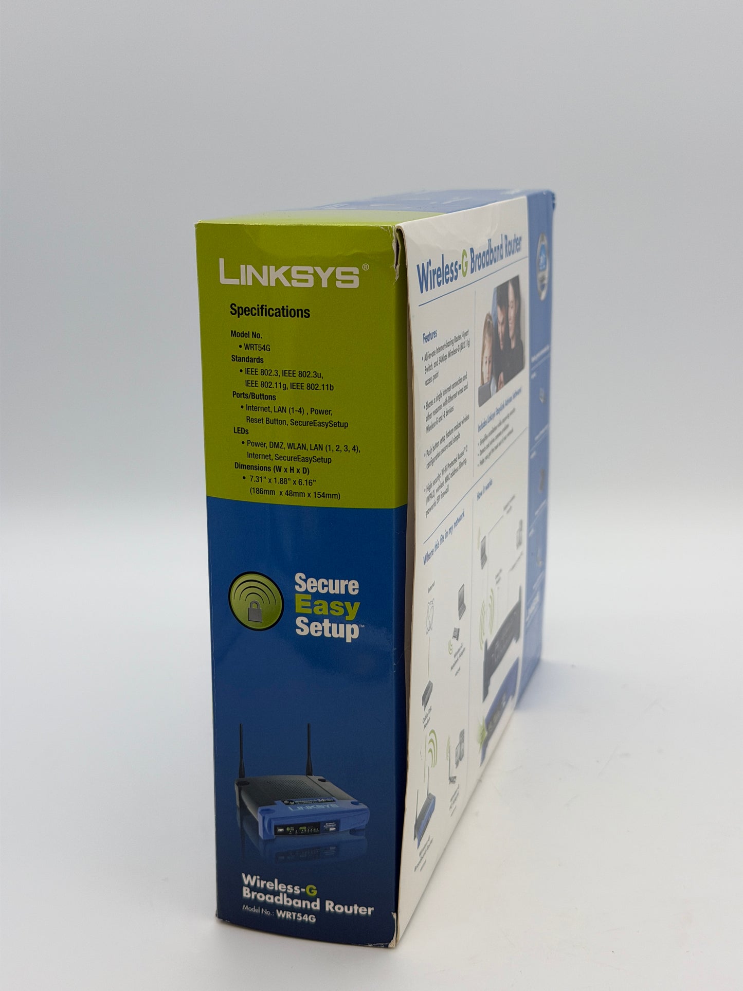 Linksys WRT54G 54 Mbps 4-Port 10/100 Wireless G Broadband Router Speed Booster