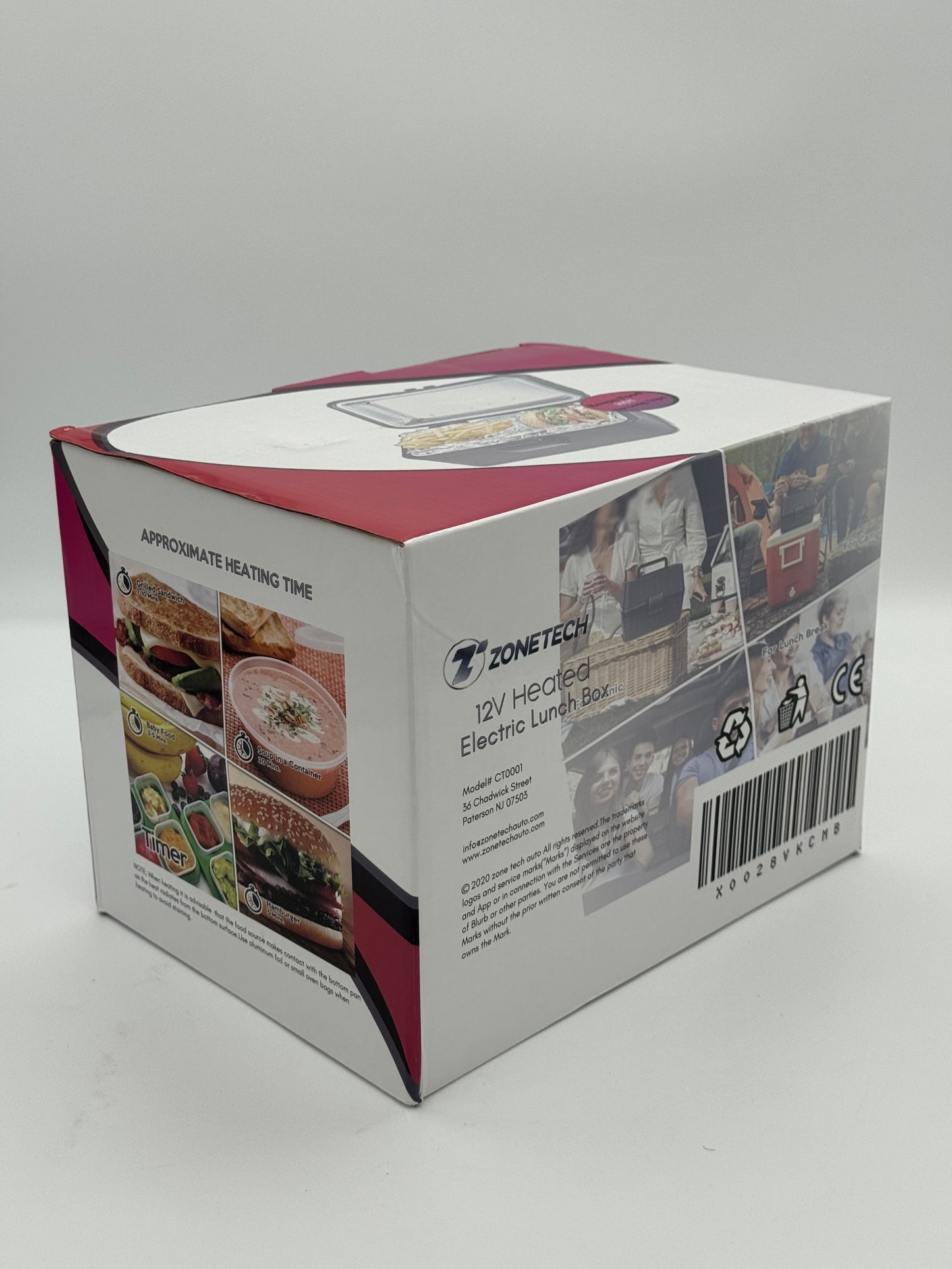 Zonetech 12V Heated Lunch Box - Black - New In Box