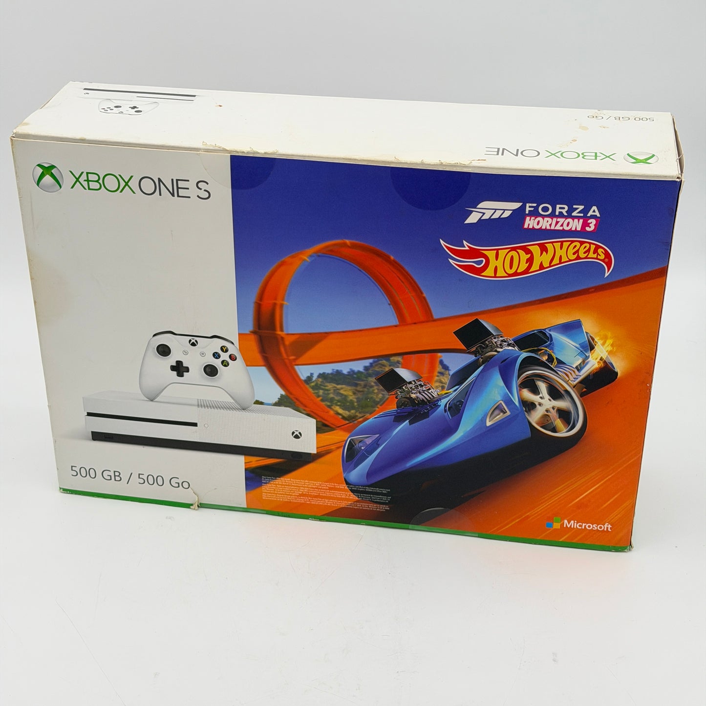 Microsoft Xbox One S 500GB White Console Model 1681 Boxed Bundle w/ 2 Controllers