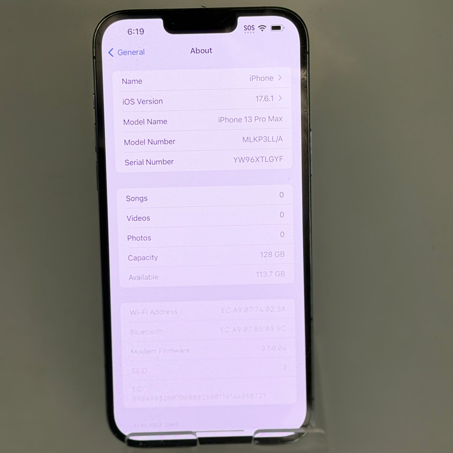 Apple iPhone 13 Pro Max 128GB Sierra Blue T-Mobile Only Clean IMEI - Tested