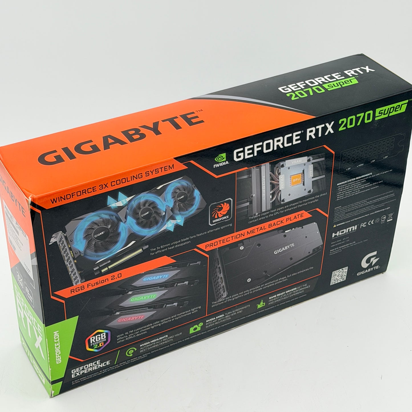 Gigabyte GeForce RTX 2070 Super Gaming OC 8GB GDDR6 Graphics Card GPU Tested
