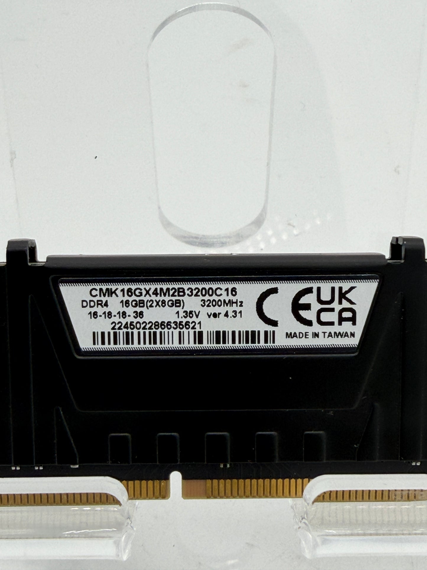 Corsair Vengeance 8GB DDR4 3200MHz RAM - Black - New No Box