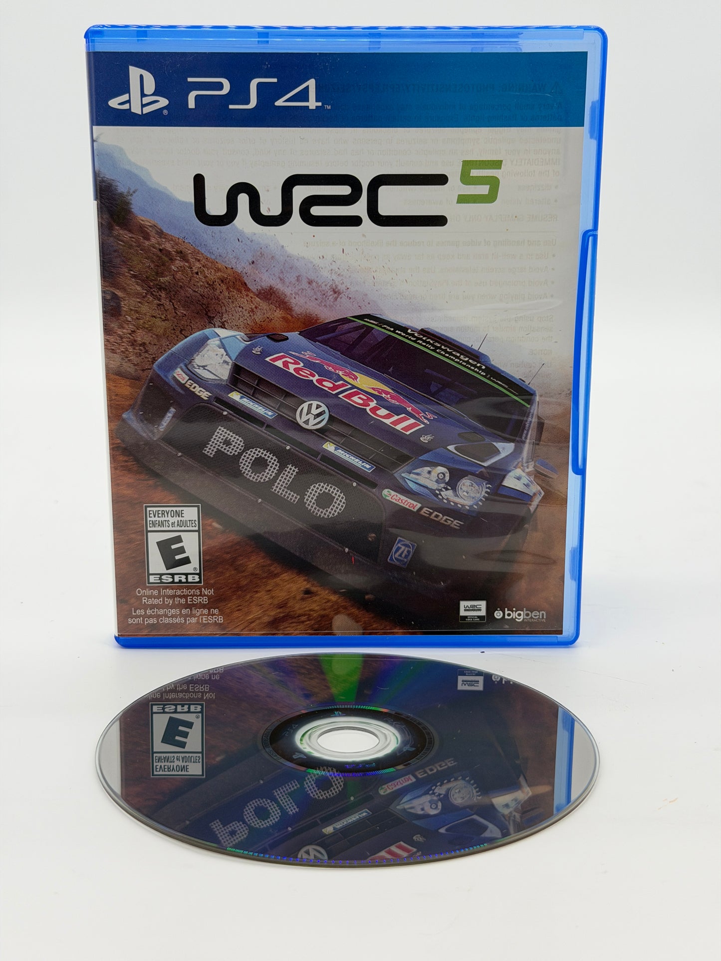 Playstation 4 WRC 5 - Used with Box