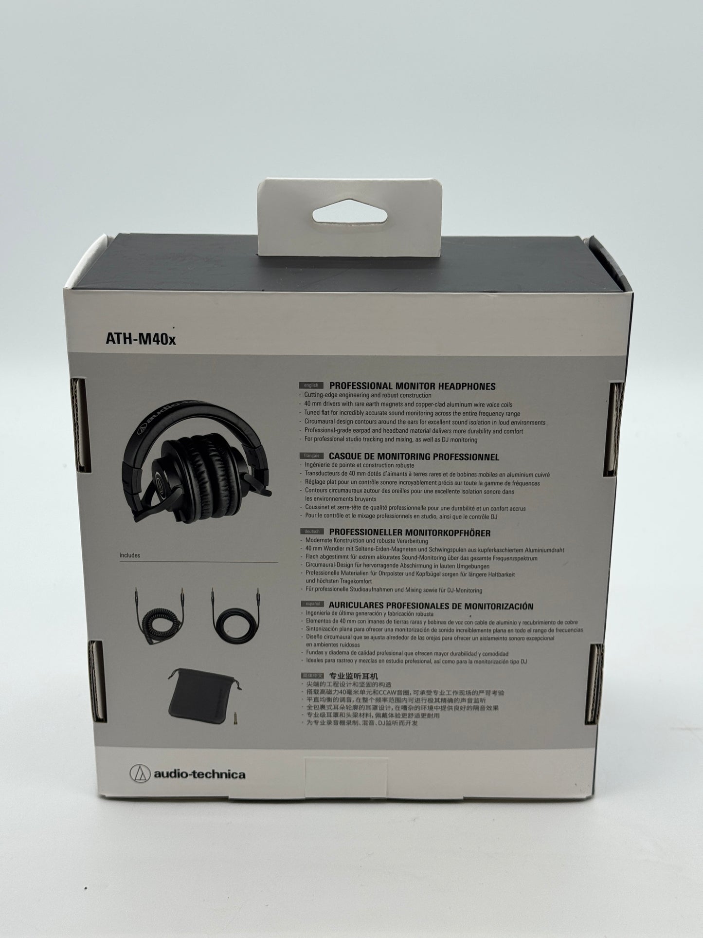 Audio-Technica TH-M40x Professional Monitor Headphones - Black - New In Box