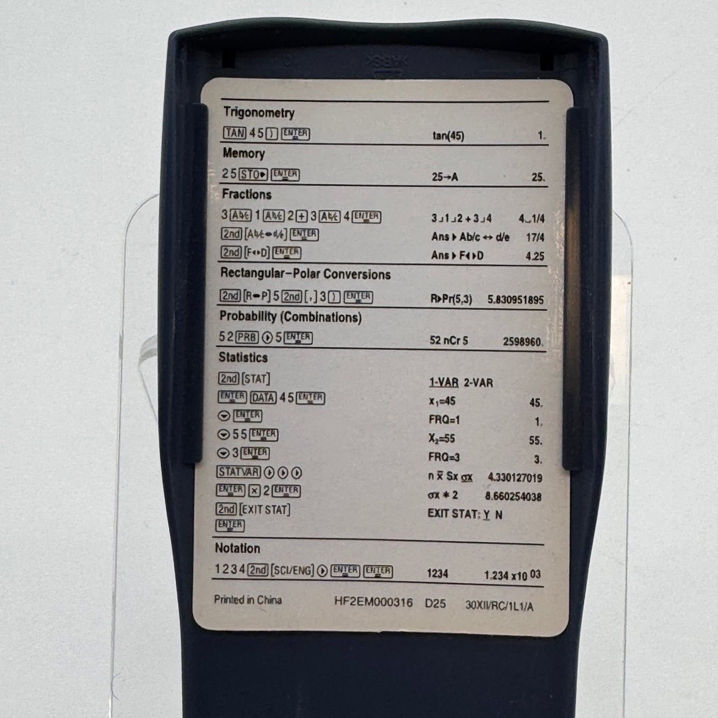 Texas Instruments TI-30X IIS Blue Scientific Calculator