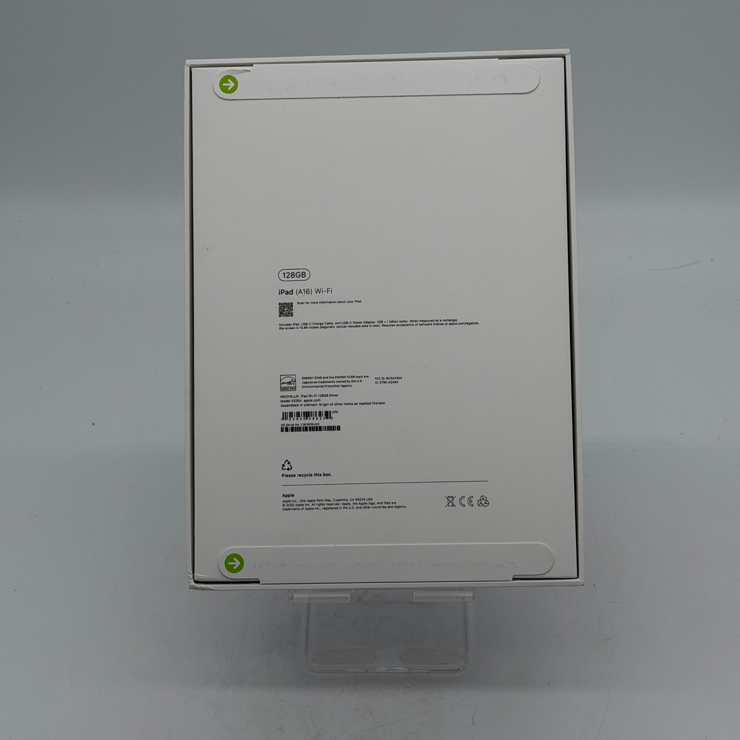 Apple iPad A16 (11th generation) A3354 128 GB, Wi-Fi, 11 in Silver - NEW SEALED.