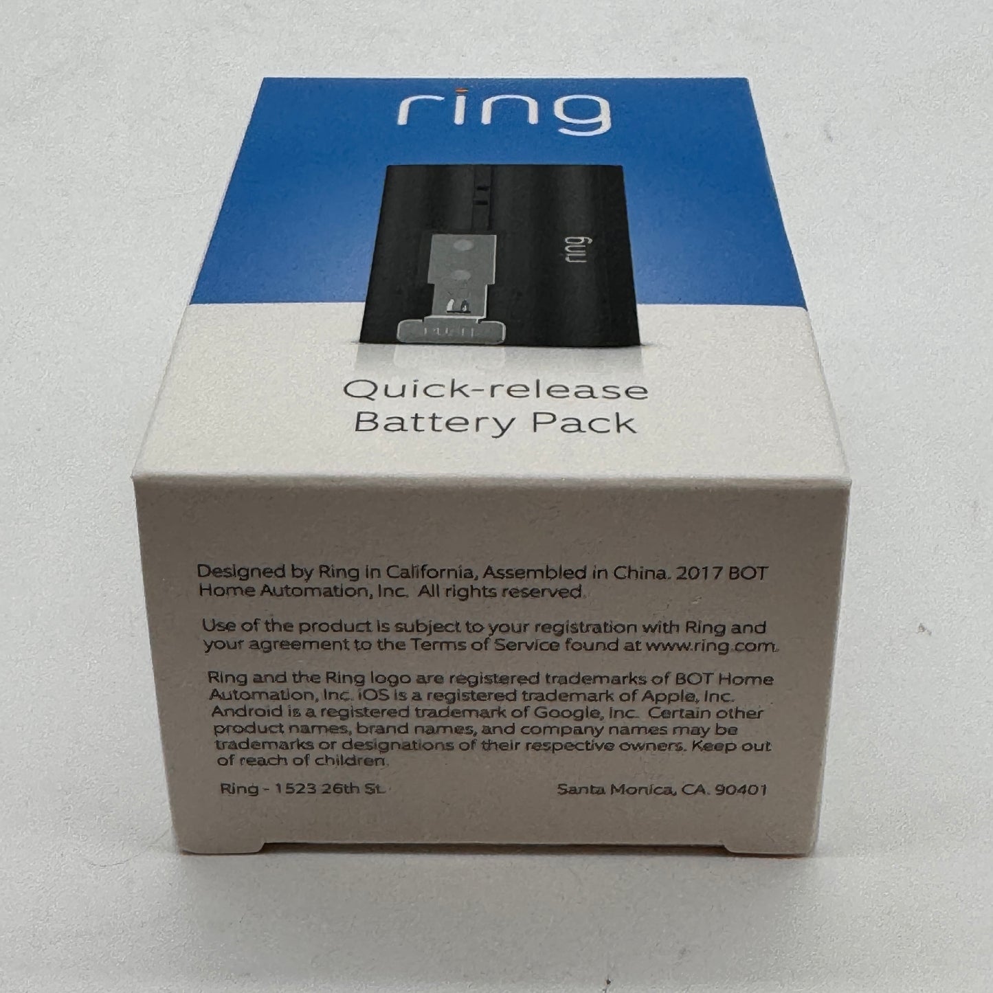Ring Quick Release Rechargeable Lithium-ion Battery for Select Ring Devices NEW!