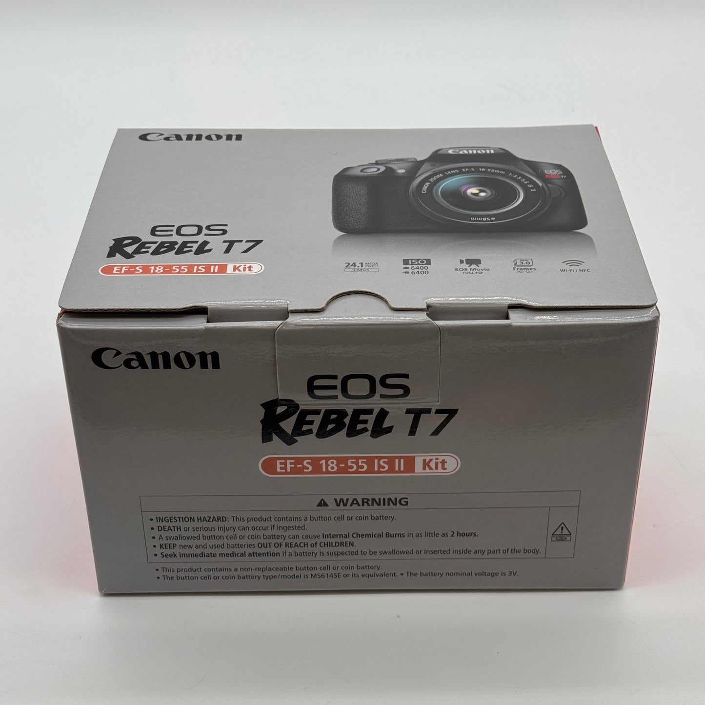 Canon EOS Rebel T7 24.1MP Digital SLR Camera Kit 18-55mm Black
