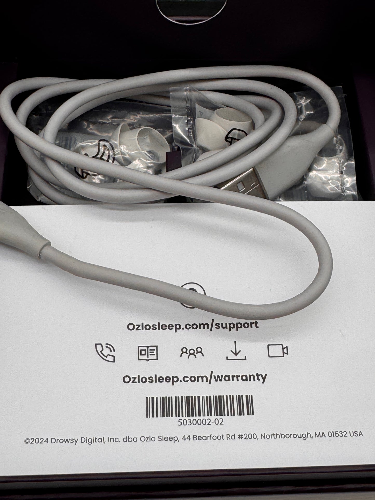 Ozlo Sleepbuds Wireless Headphones White Open Box