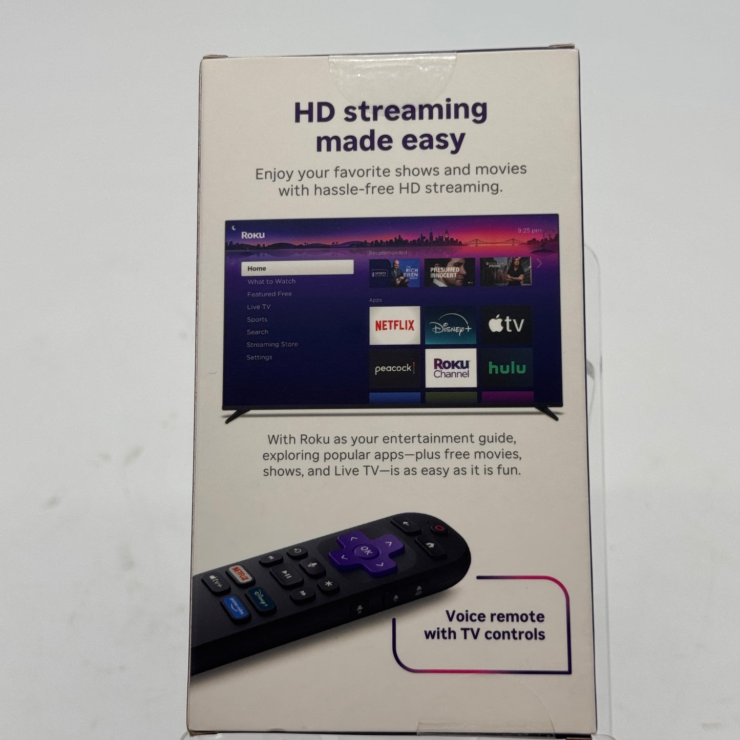Roku Streaming Stick 2025 HD Media Streamer Black New In Box