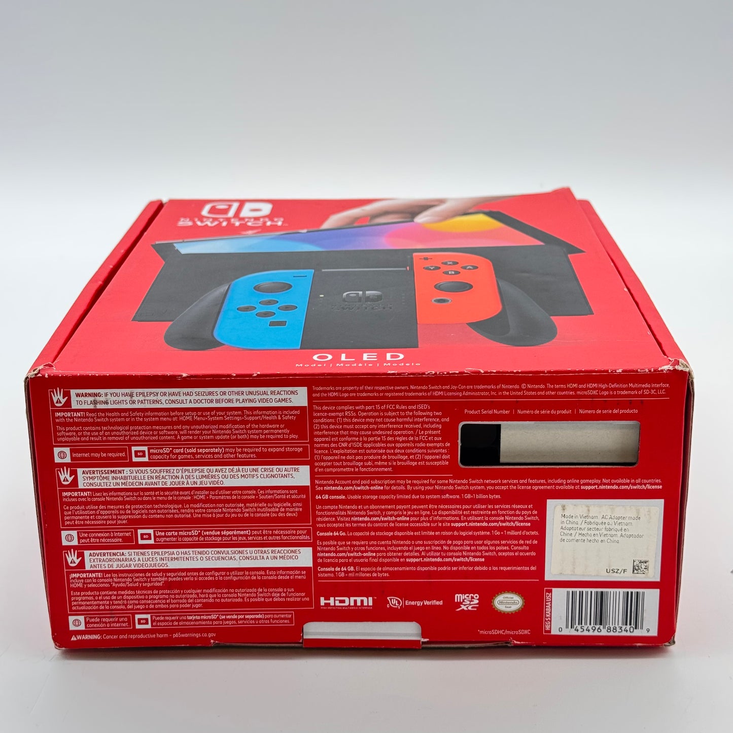 Nintendo Switch OLED Model (HEG-001) 64GB W/ Extra JoyCons & Box