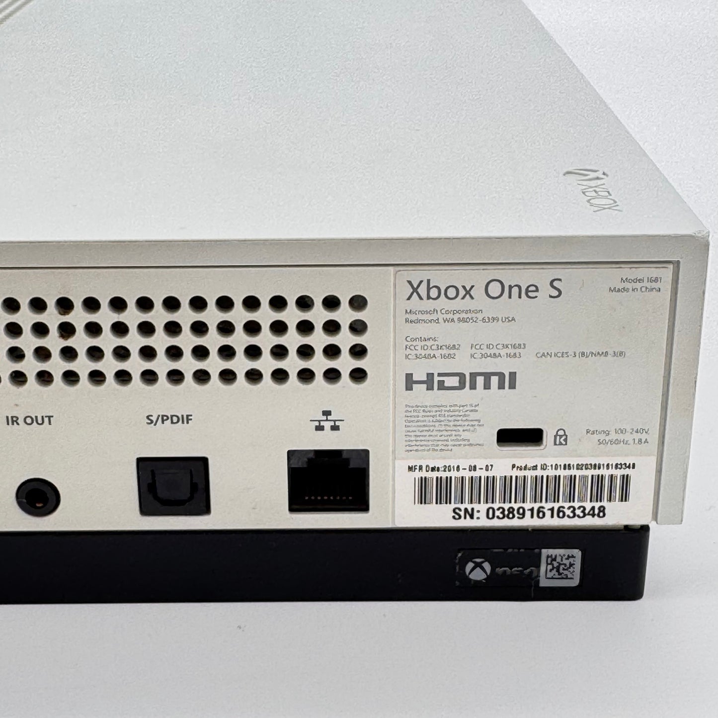 Microsoft Xbox One S 500GB Console White 2016 Model: 1681