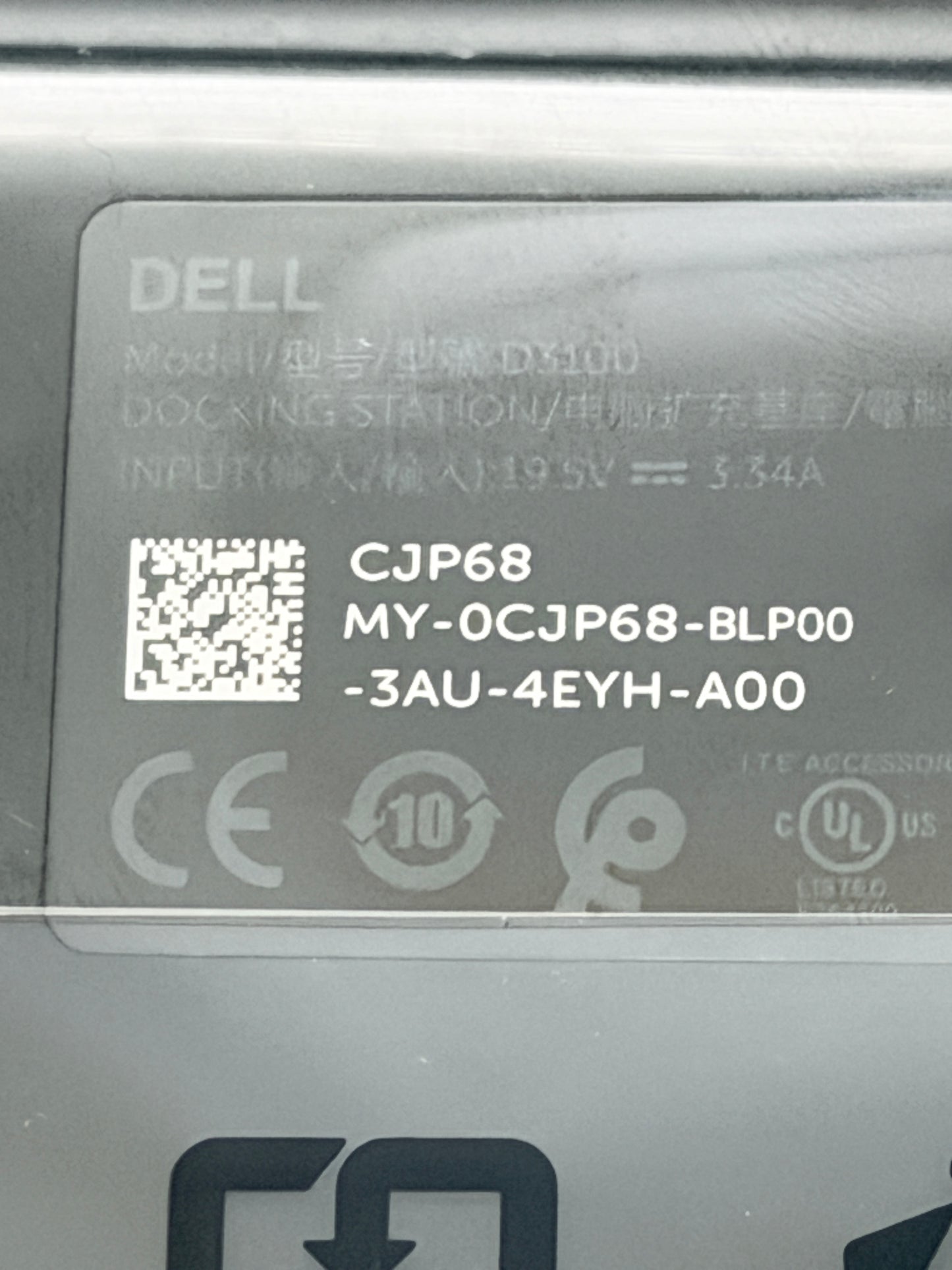 Dell Docking Station D3100 USB 3.0 Docking Station Black New Open Box