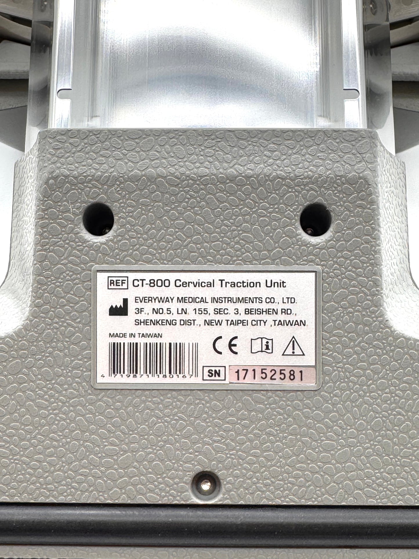 Evertrac Cervical Neck Traction Device CT-800 - Gray