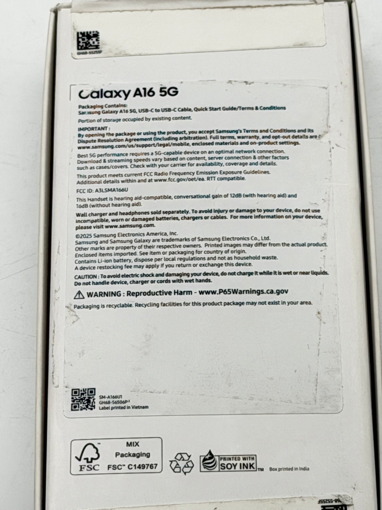 Samsung Galaxy A16 5G 128GB Blue Unlocked open Box