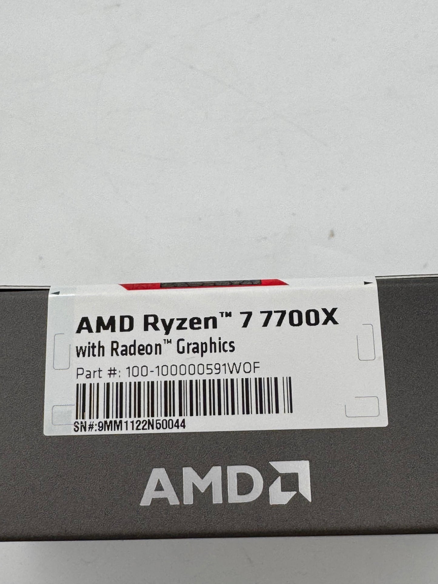 AMD Ryzen 7 7700X AM5 8-Core 16-Thread 5.4GHz Unlocked CPU New In Box
