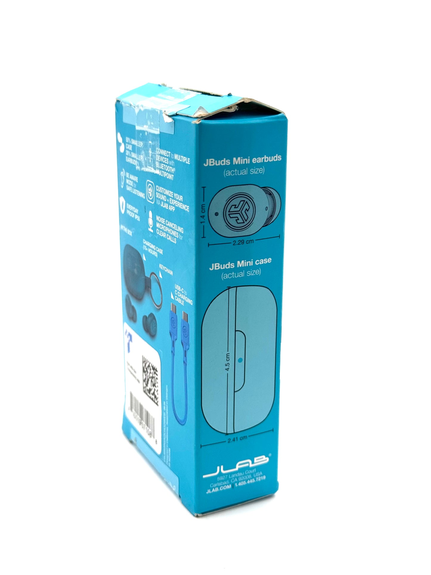 JLab JBudsMini Headphones - New In Box - Blue