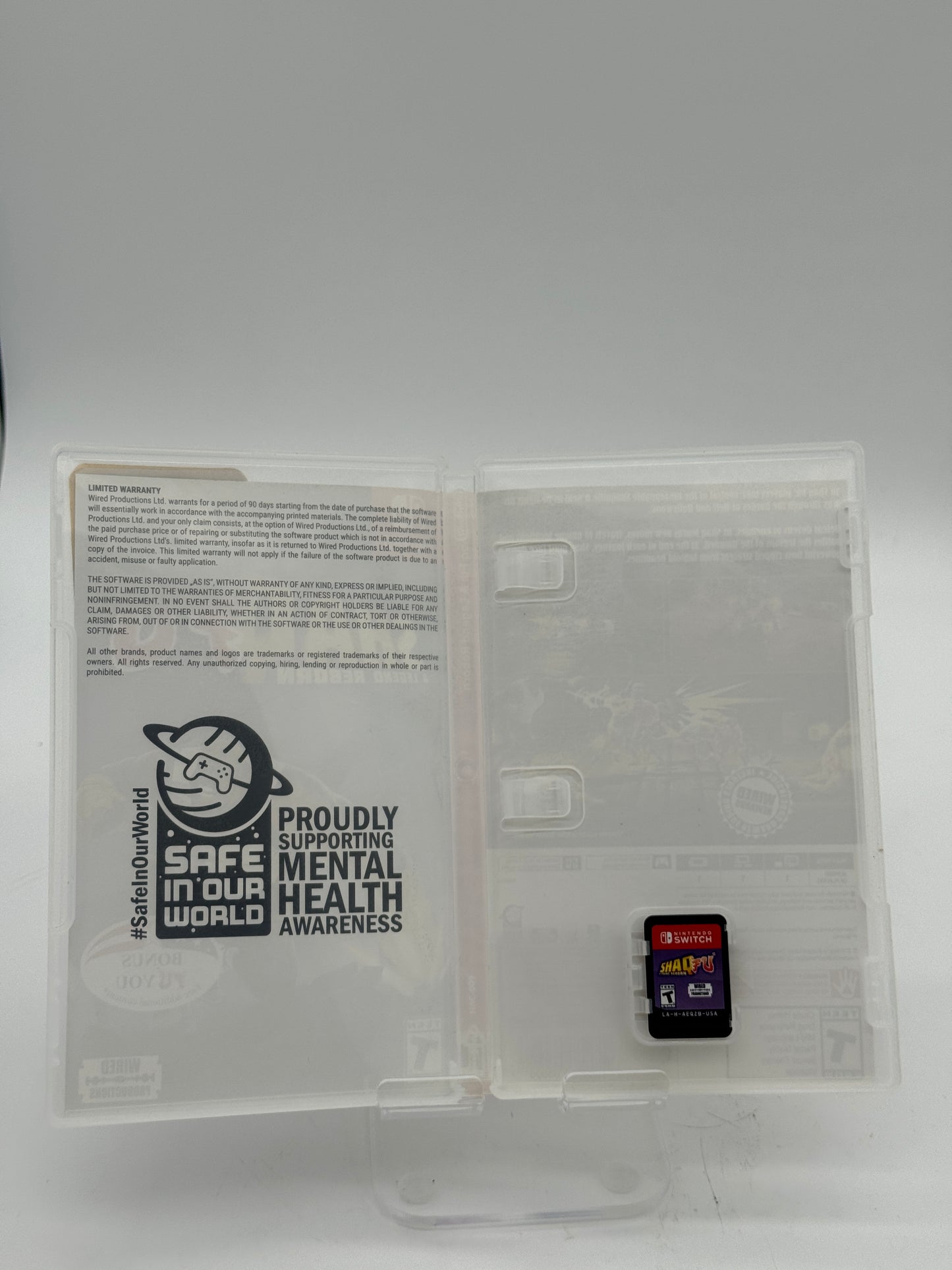 Used Nintendo Switch Shaq Fu: A Legend Reborn with Box
