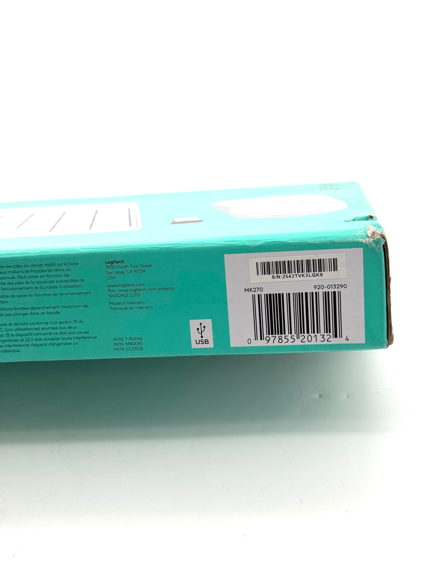 Logitech MK270 Wireless Keyboard and Mouse Combo USB Nano Receiver - NEW IN BOX