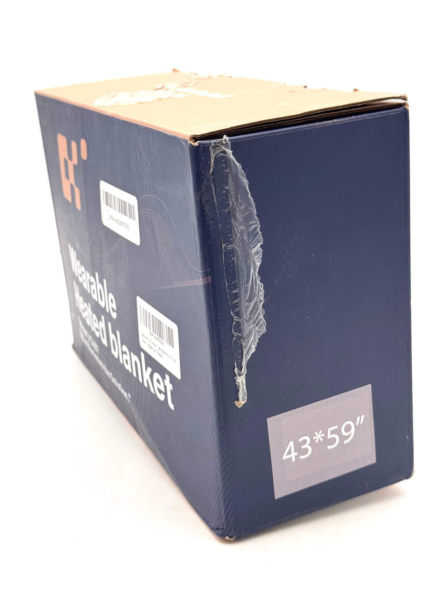 Wearable Heated Blanket 43'' x 59'' Brown New In Box