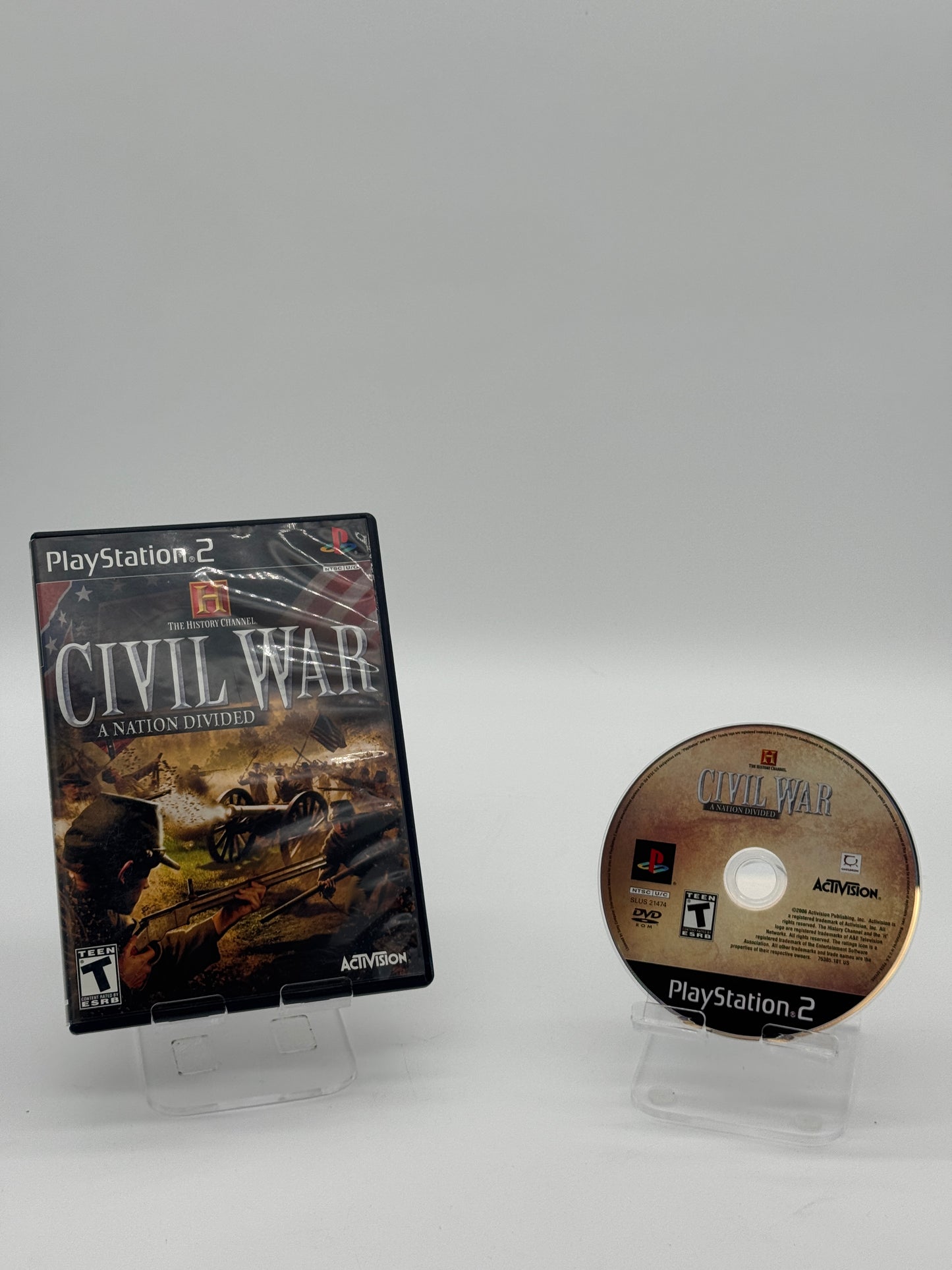 Playstation 2 - History Channel Civil War: A Nation Divided - Used with Box