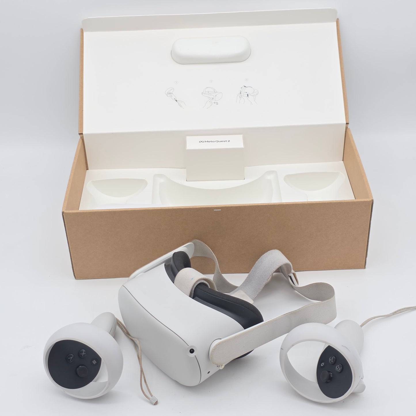 Meta Quest 2 VR Headset - White Used With Box