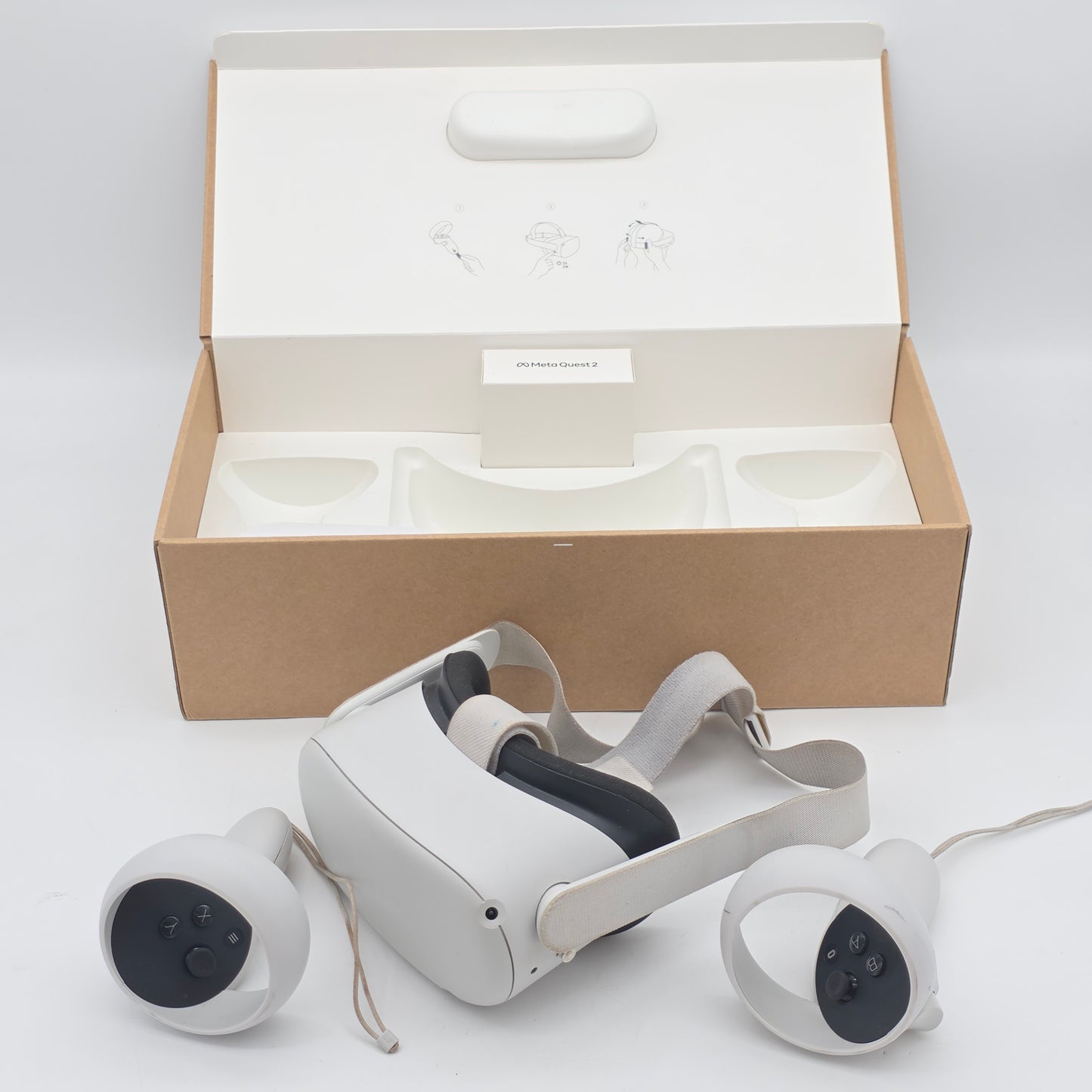 Meta Quest 2 VR Headset - White Used With Box
