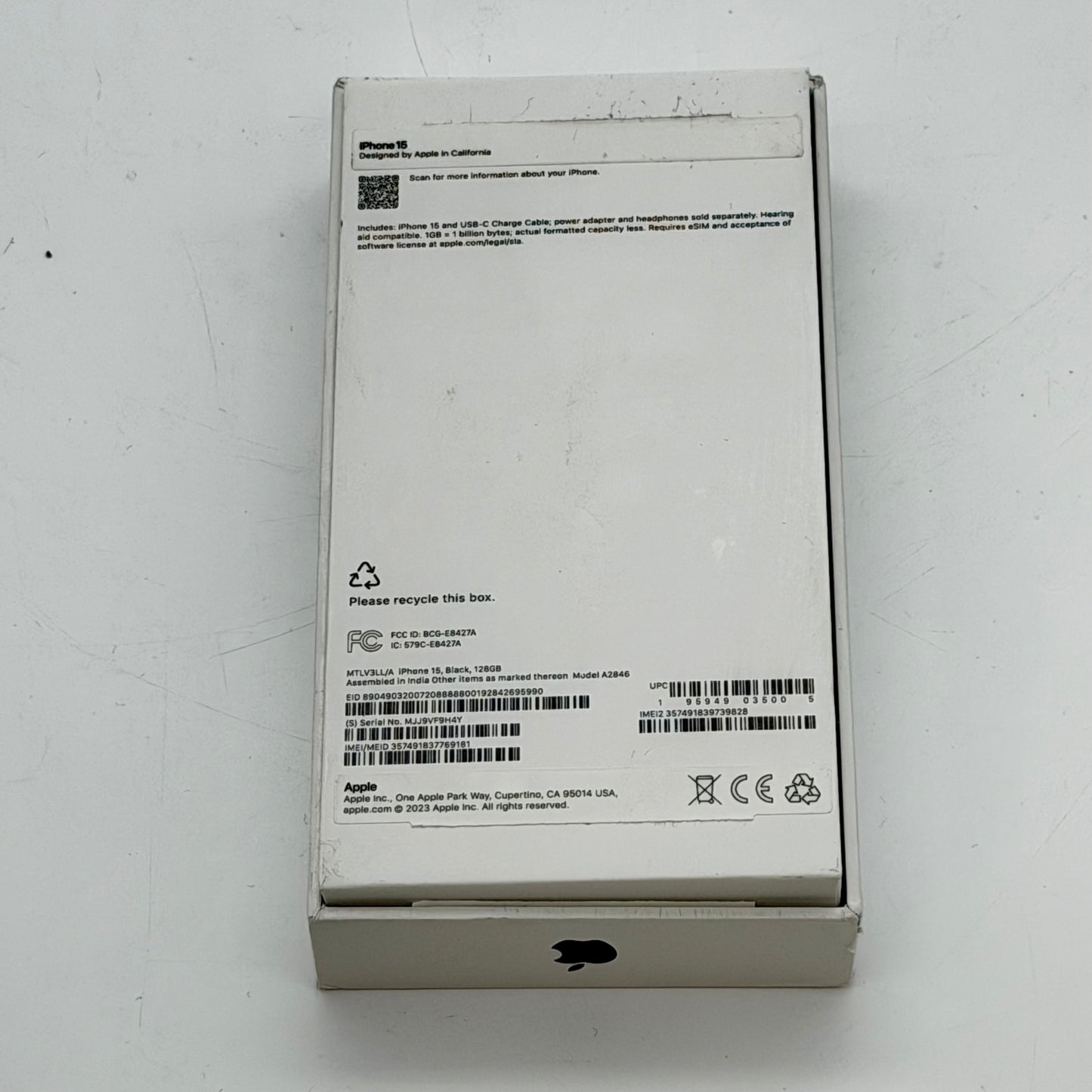 Apple iPhone 15 128GB Black Unlocked