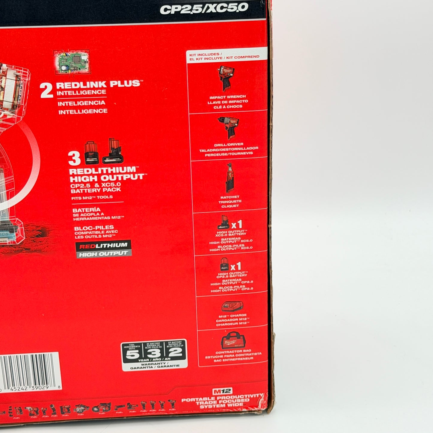 Milwaukee M12 FUEL 3-Tool Combo Kit 3424-23 Stubby Impact Wrench Ratchet Drill - New In Box