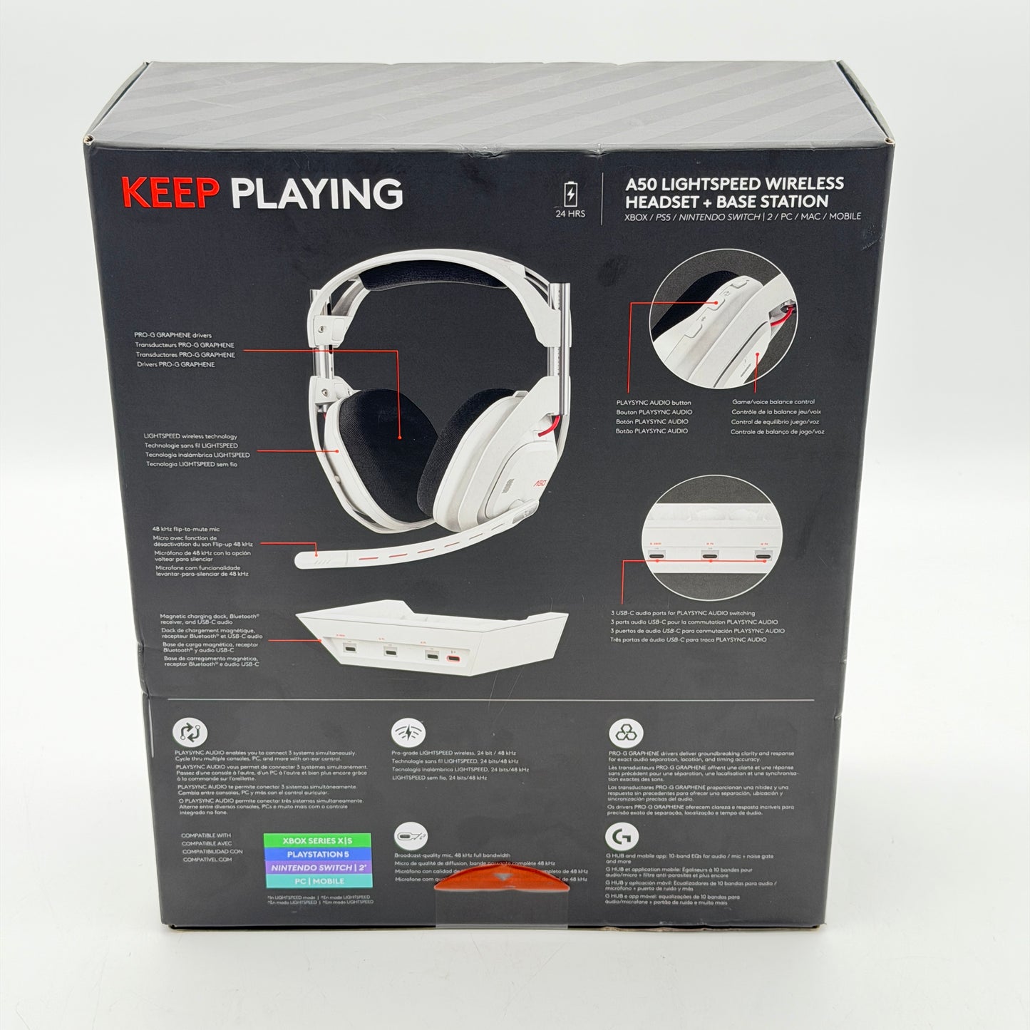 Logitech Astro A50 X Wireless Gaming Headset White New In Box