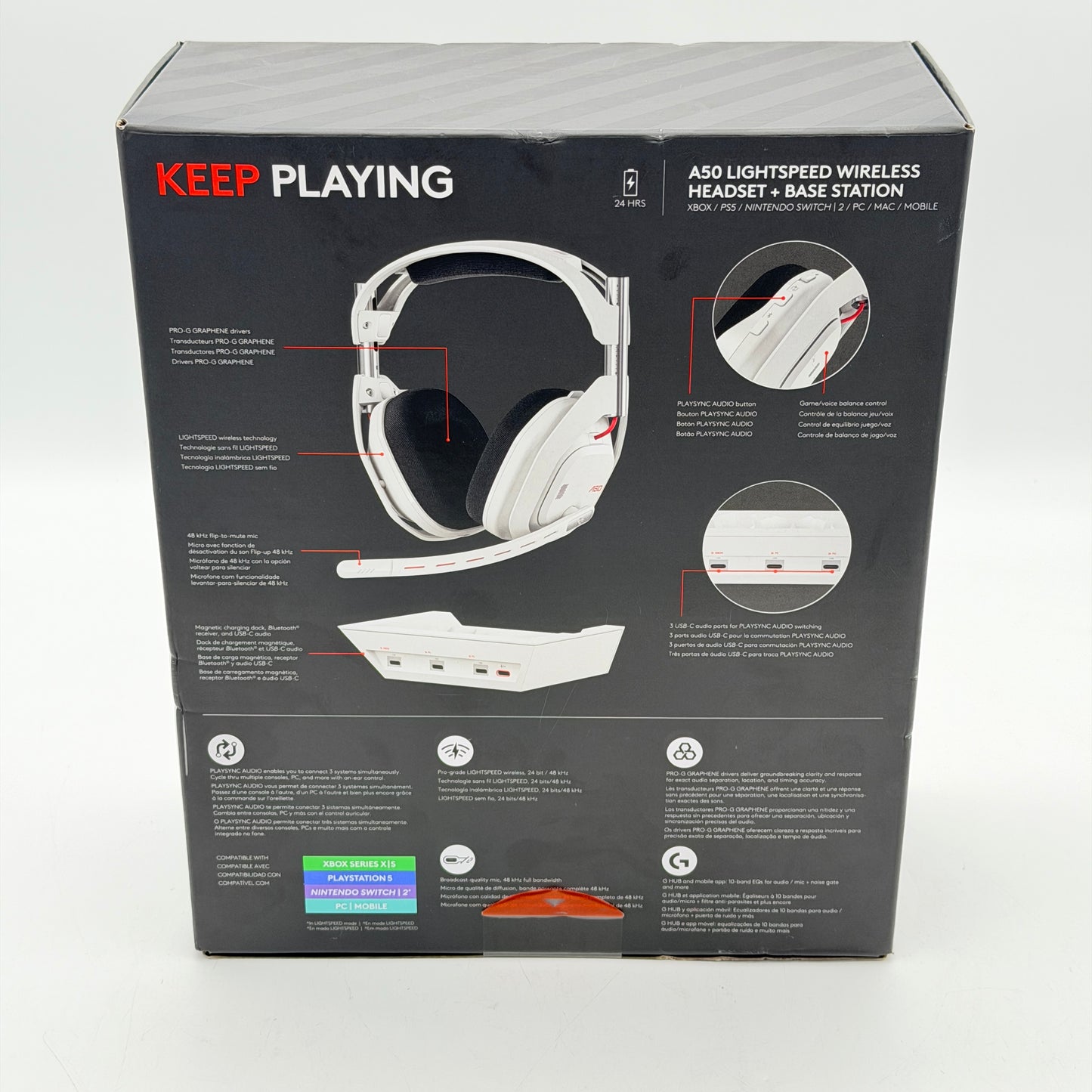 Logitech Astro A50 X Wireless Gaming Headset White New In Box