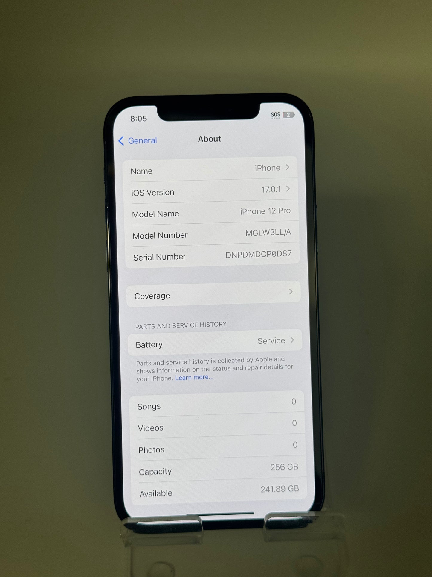 Apple iPhone 12 Pro 256GB - Blue - Used, Unlocked, Excellent Condition
