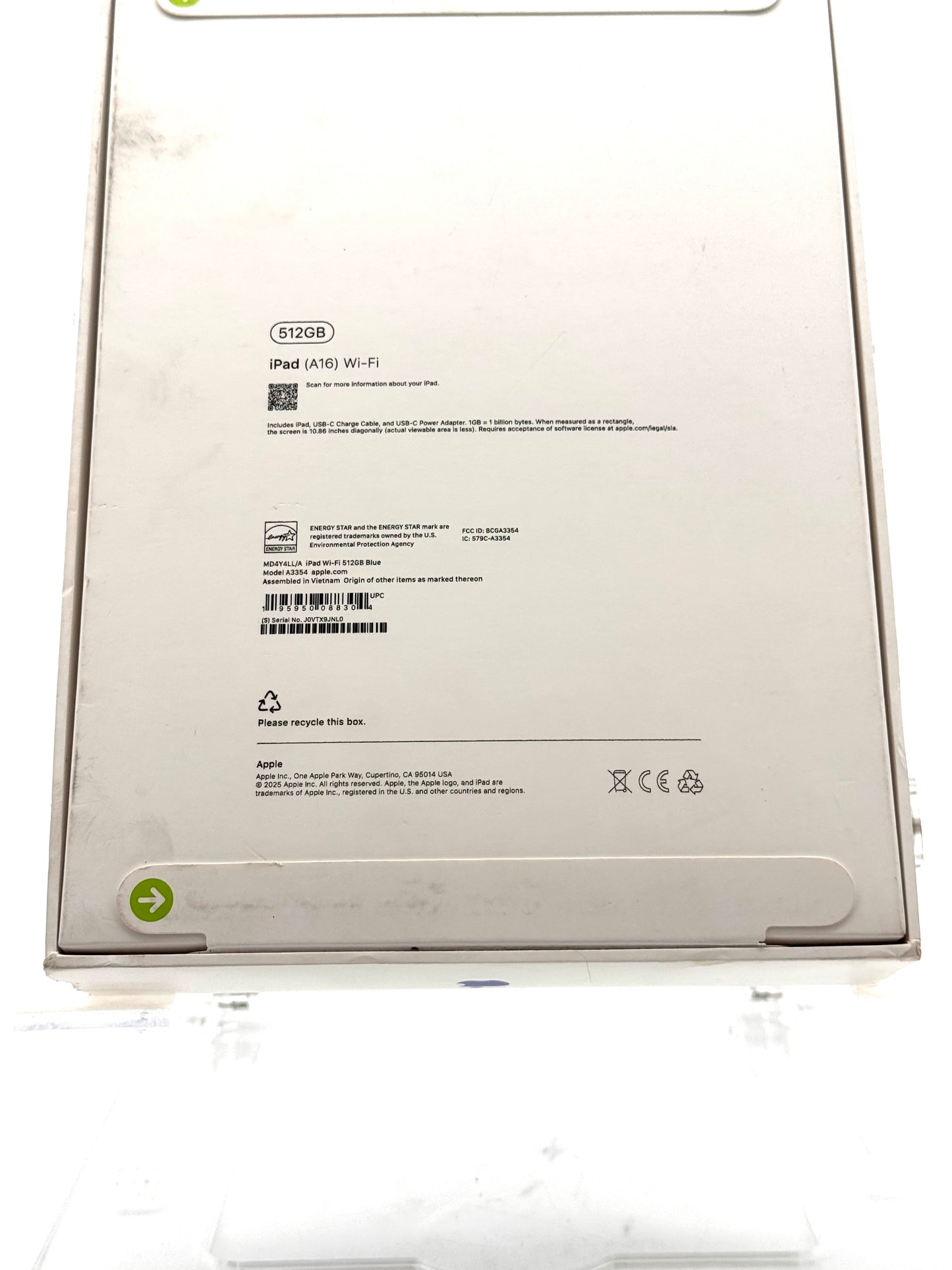 Apple iPad 11th Gen A3354 2025 512GB Wi‑Fi ** New In Box **