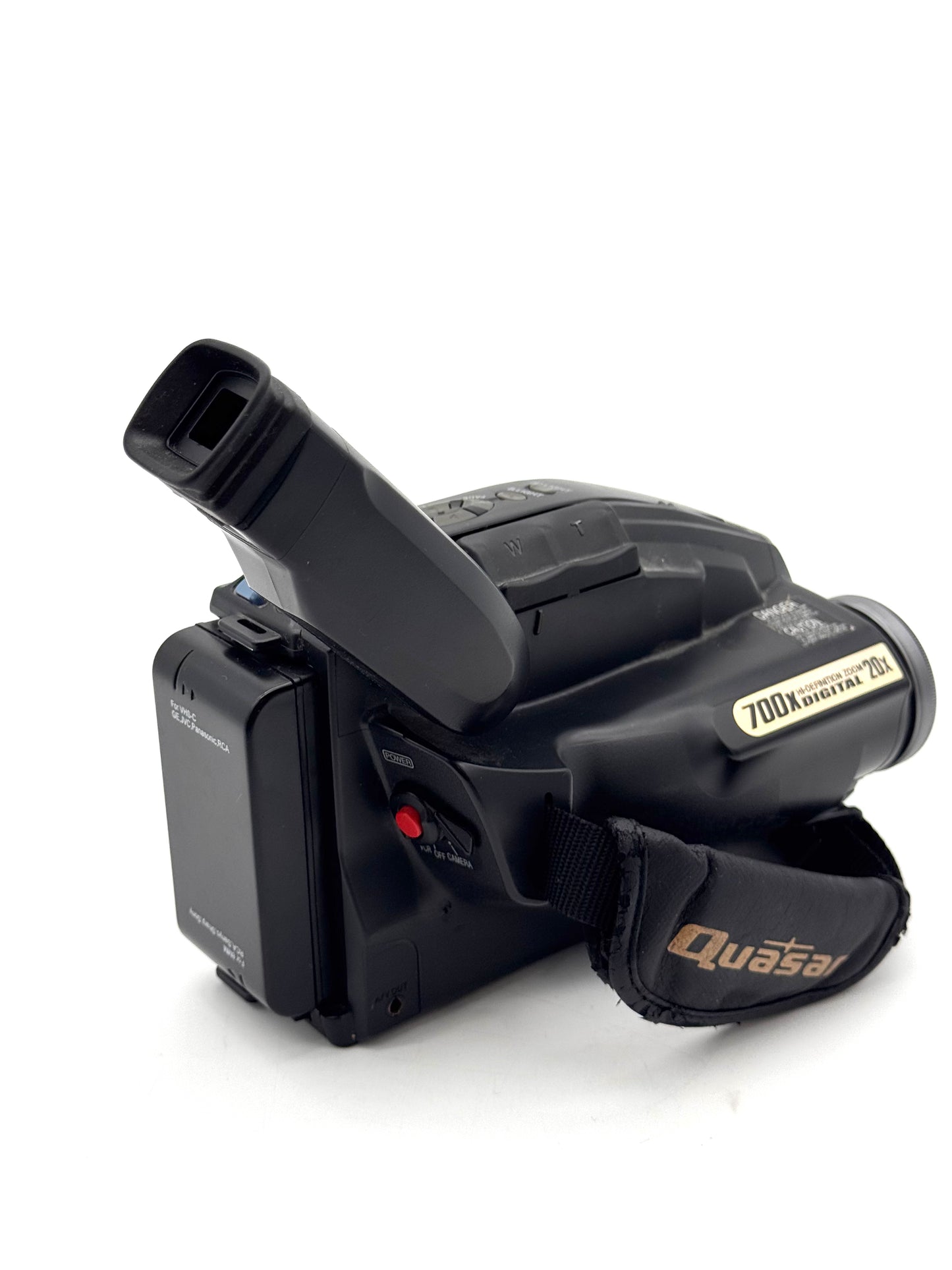 Quasar Palmcorder VM-D52 VHS-C Camcorder Black ** Broken **