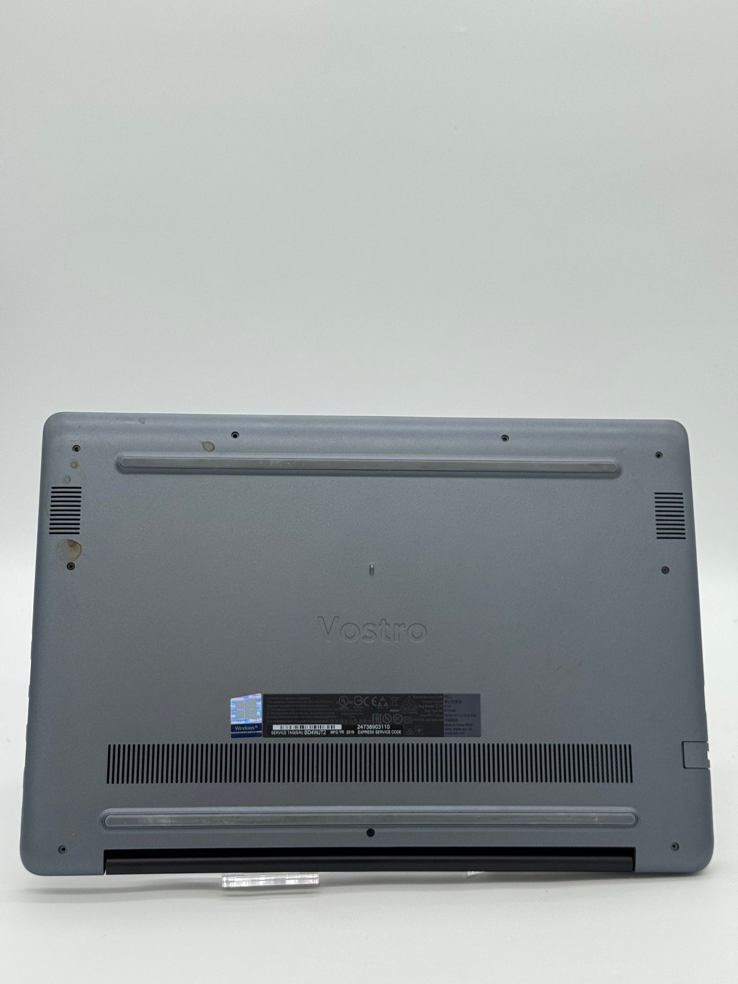 Dell Vostro 5581  Laptop - Core i5, 8GB RAM, 15-inch, Used with Box, Gray NO HARD DRIVE (Broken Case)