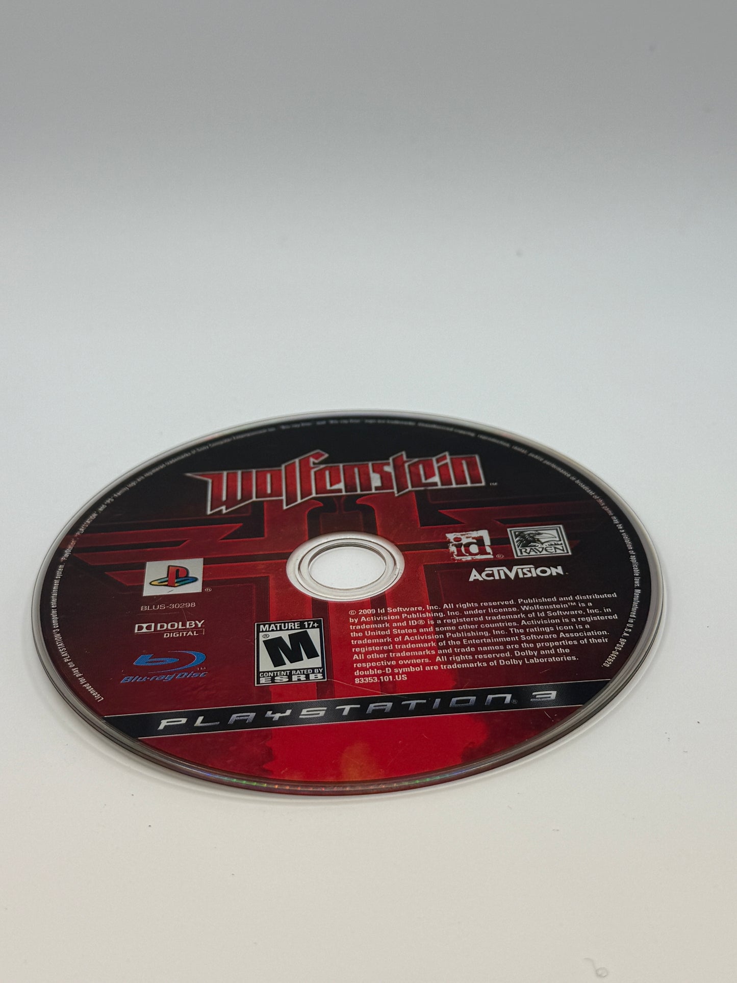 Wolfenstein Video Game (No Case)