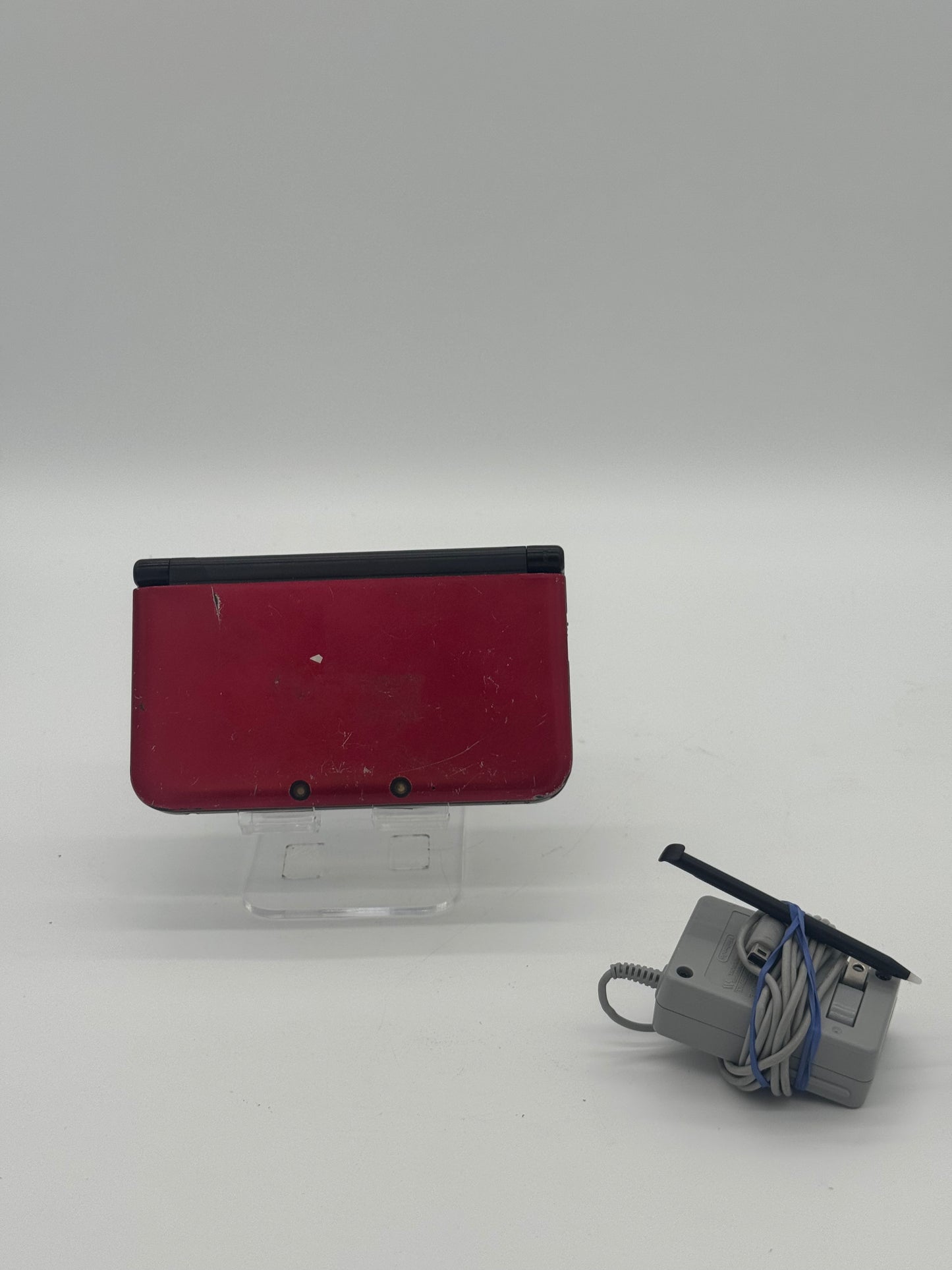 Nintendo DS XL Video Game System - Red - Broken - For Parts Only