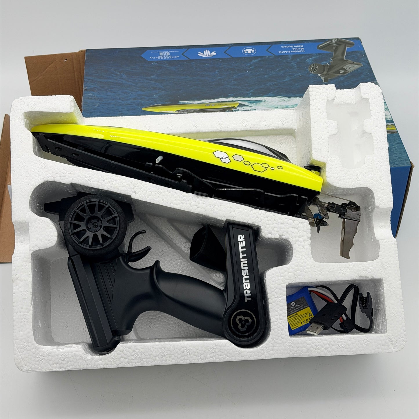Altair Aerial AA101 AA Wave Watercooled System RC Boat Yellow
