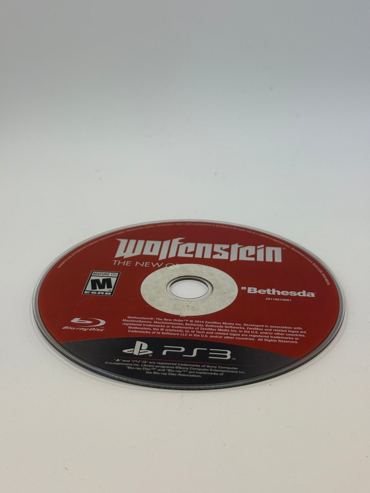 Wolfenstein: The New Order for Playstation 3 - No Case