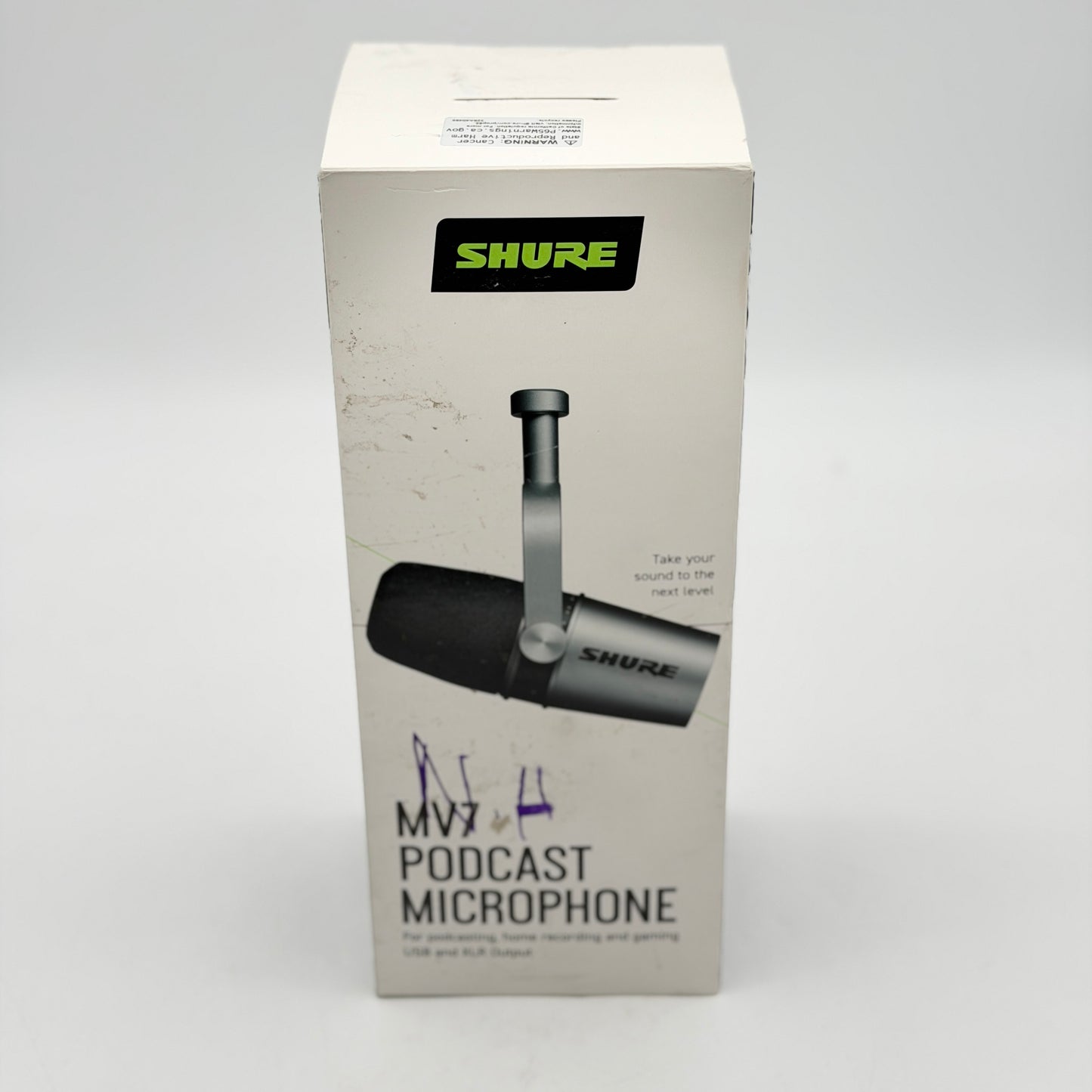 Shure MV7+ Dynamic Podcast Microphone USB-C XLR Black - New Open Box