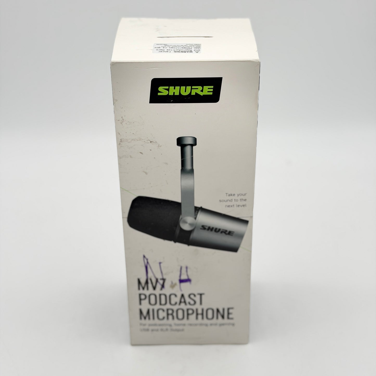 Shure MV7+ Dynamic Podcast Microphone USB-C XLR Black - New Open Box