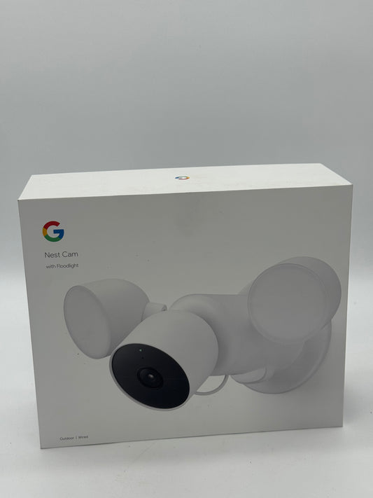 Google Nest Cam with Floodlight (G3AL9 & GPLE9) - New White Security Camera