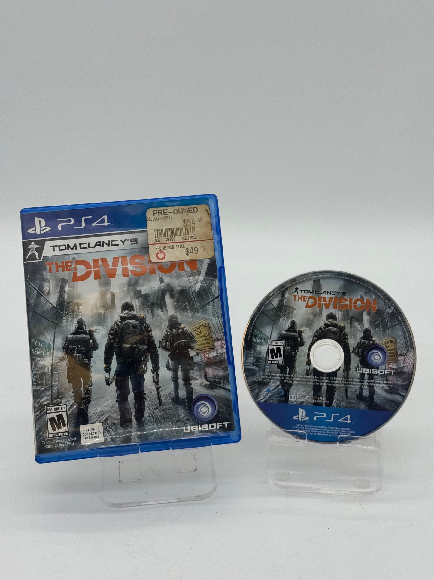 Playstation 4 Tom Clancy's The Division - Used with Box
