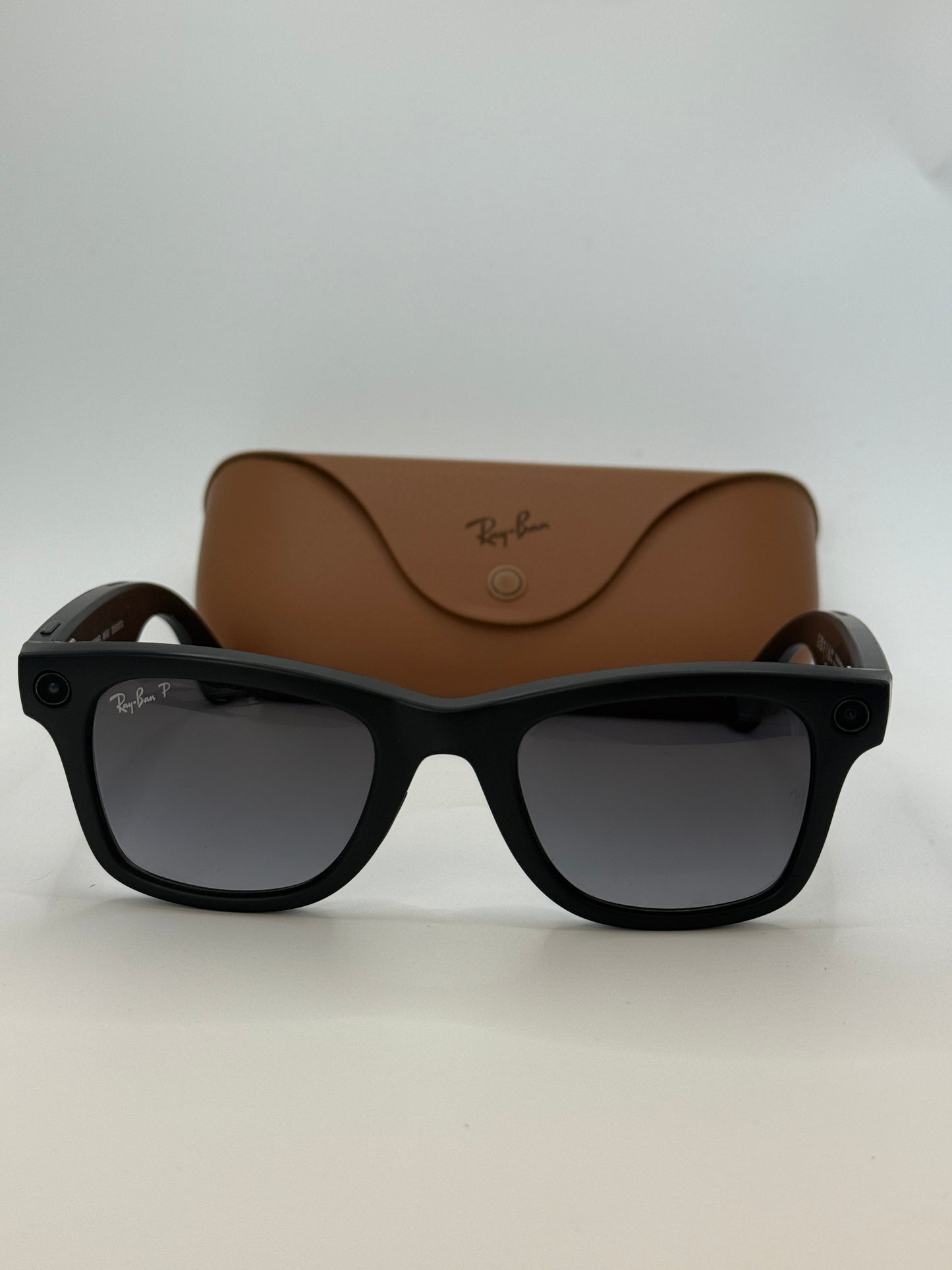 Ray-Ban Meta Wayfarer Glasses Gen 1 Matte Black Frame Graphite Lens Very Good