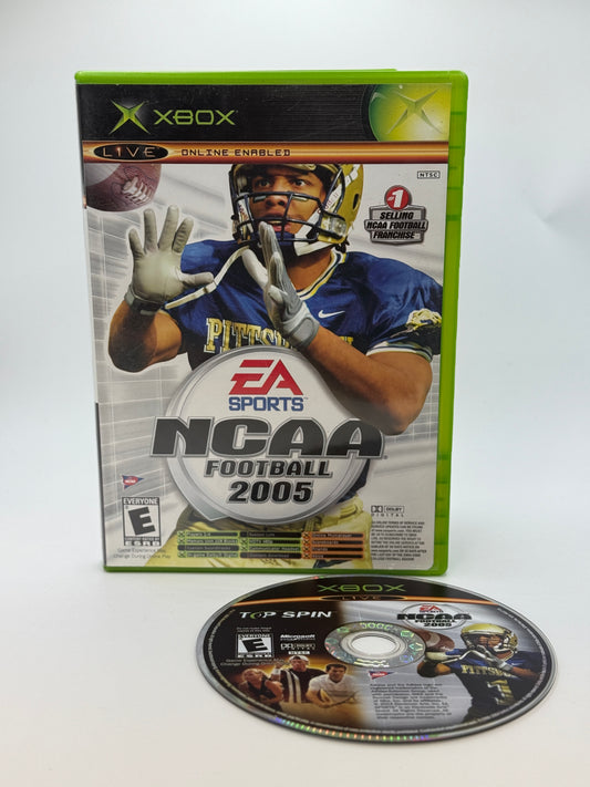 Used Xbox NCAA Football 2005 Top Spin Combo with Box