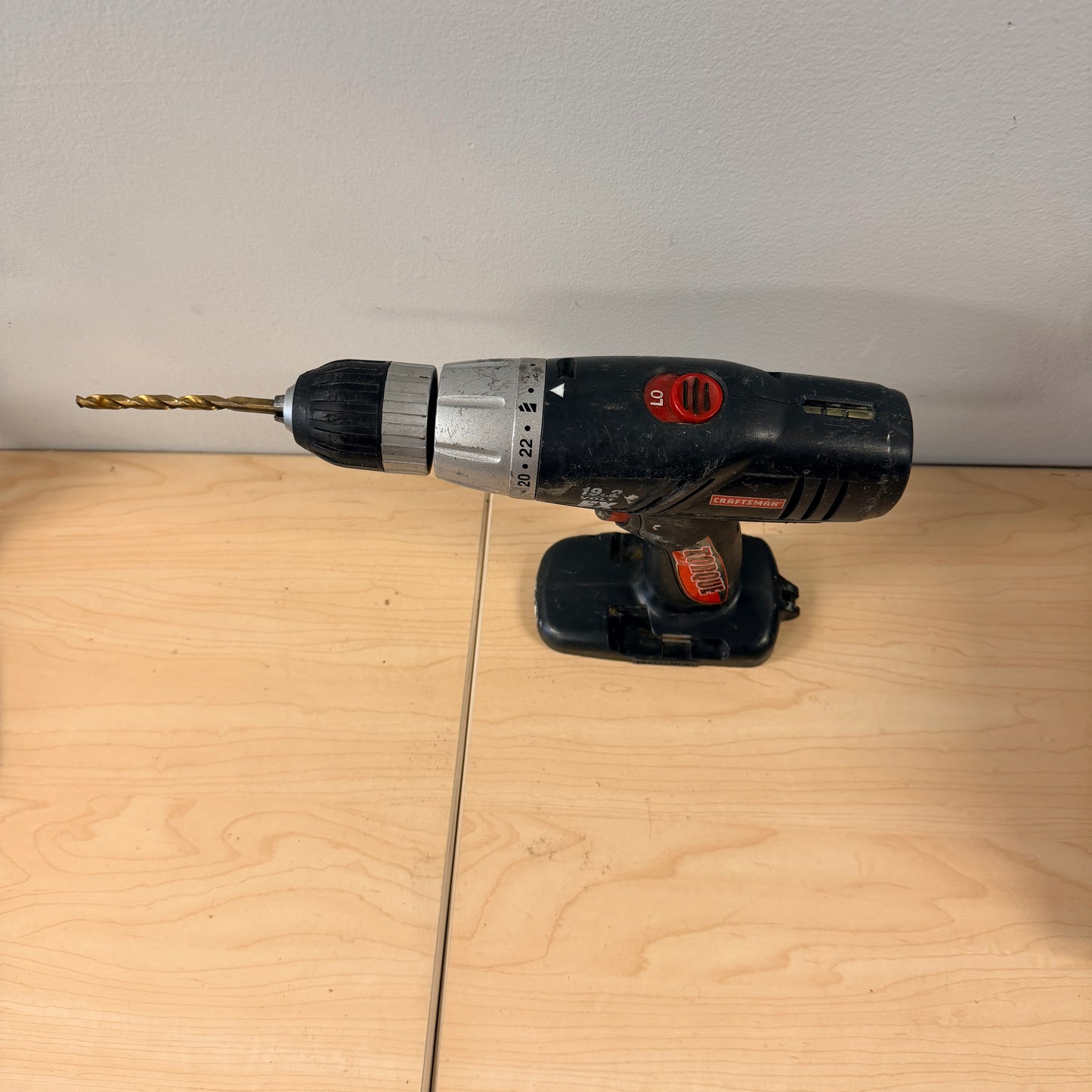 Craftsman 19.2V Cordless Drill Driver EX 1/2" Variable Speed Tool Only Blue Used - A
