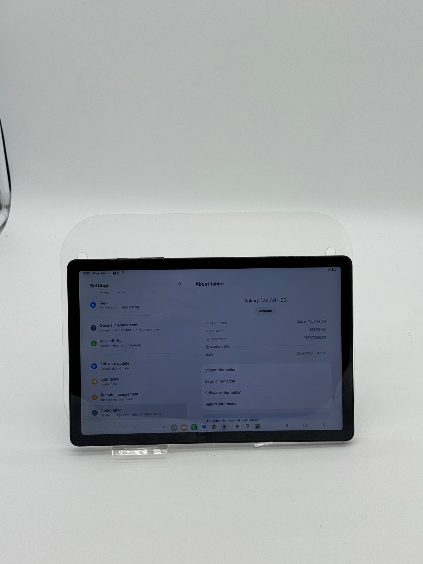 Samsung Galaxy Tab A9+ 5G 64GB Gray - Used (A) | Free Shipping!