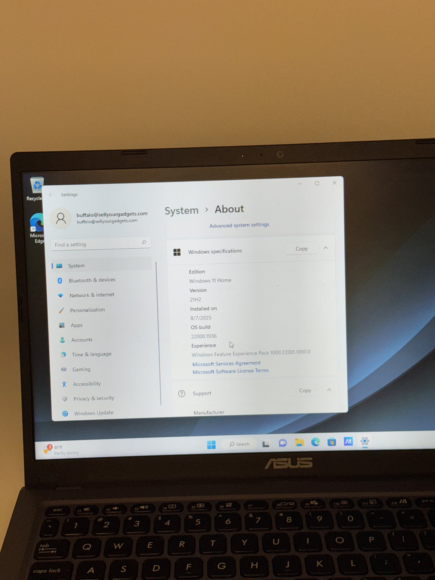 Asus VivoBook (X515J) 15" Laptop - Used - Gray