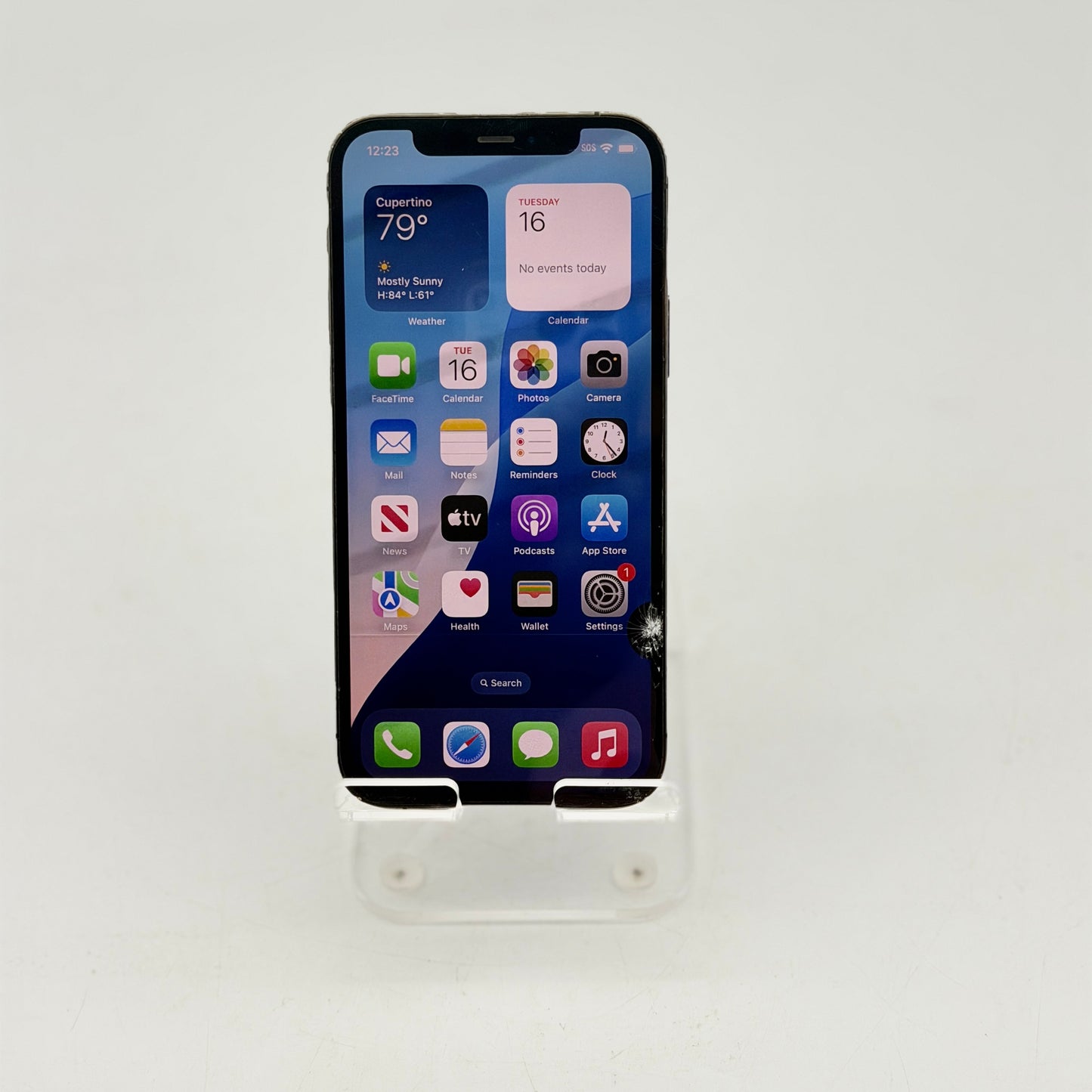 Apple iPhone 12 64GB Black Unlocked Broken Smartphone
